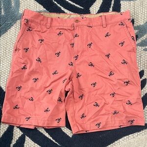 Izod Coral Shorts with Lobster Embroidery